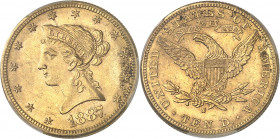 République fédérale des États-Unis d’Amérique (1776-à nos jours). 10 dollars Liberty 1887, S, San Francisco.
PCGS MS62 (41818093).
Av. Dans une bord...