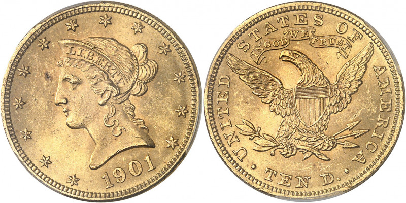 République fédérale des États-Unis d’Amérique (1776-à nos jours). 10 dollars Lib...