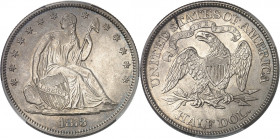 République fédérale des États-Unis d’Amérique (1776-à nos jours). 1/2 dollar à la Liberté assise 1873, Philadelphie.
PCGS MS63 (41821033).
Av. Dans ...