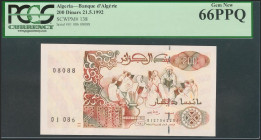 ALGERIA. 200 Dinars. 21 May 1992. (Pick: 138). PCGS66PPQ. Todas las imágenes disponibles en la página web de Ibercoin