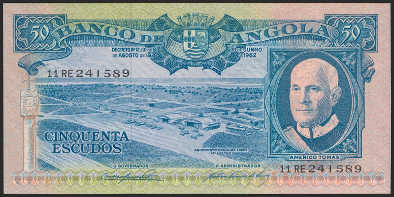 ANGOLA. 50 Escudos. 1962. Banco de Angola. (Pick: 93). Uncirculated. Todas las i...
