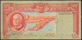 ANGOLA. 500 Escudos. 1970. Banco de Angola. (Pick: 97). Fine. Todas las imágenes disponibles en la página web de Ibercoin
