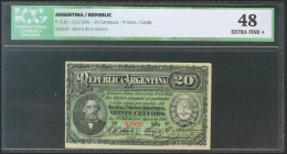 ARGENTINA. 20 Centavos. 1 November 1891. (Pick: 211b). ICG48. Todas las imágenes disponibles en la página web de Ibercoin