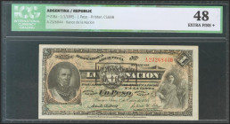ARGENTINA. 1 Peso. 1 January 1895. (Pick: 218a). ICG48. Todas las imágenes disponibles en la página web de Ibercoin