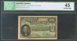 ARGENTINA. 20 Centavos. 1 July 1895. Serie G. (Pick: 229a). ICG45. Todas las imágenes disponibles en la página web de Ibercoin