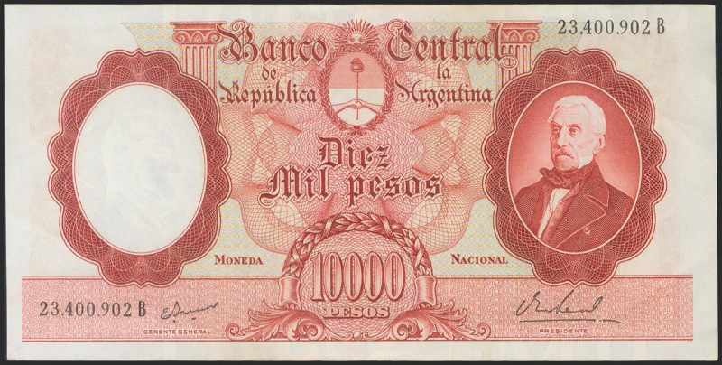 ARGENTINA. 10000 Pesos. 1967. (Pick: 281b). About Uncirculated. Todas las imágen...