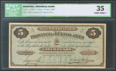 ARGENTINA. 5 Pesos. July 1891. (Pick: s617). ICG35. Todas las imágenes disponibles en la página web de Ibercoin