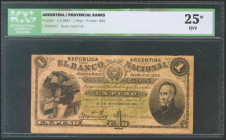 ARGENTINA. 1 Peso. 1 January 1883. (Pick: s694). ICG25*(Small tears at left). Todas las imágenes disponibles en la página web de Ibercoin
