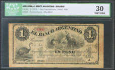 ARGENTINA. 1 Peso Plata Boliviana. 1 July 1873. (Pick: s1525). ICG30. Todas las imágenes disponibles en la página web de Ibercoin