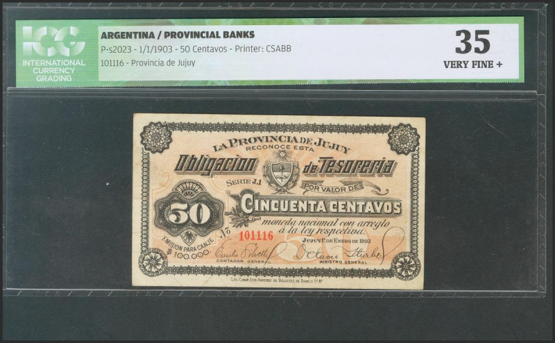 ARGENTINA. 50 Centavos. 1 January 1903. (Pick: s2023). ICG35. Todas las imágenes...