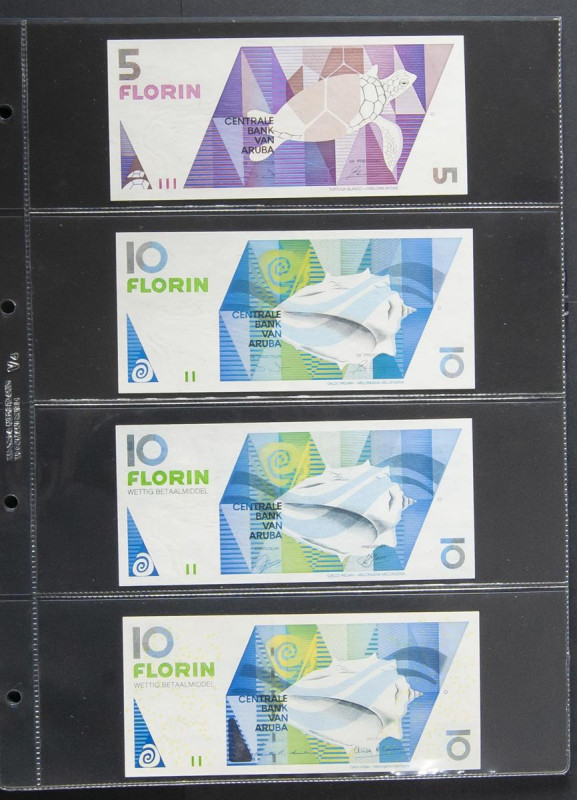 ARUBA. Interesting set of 12 banknotes. Uncirculated. TO EXAM. Todas las imágene...