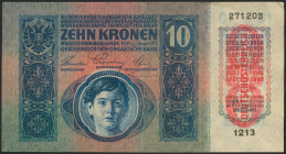 AUSTRIA. 10 Kronen. 1915 (1919). (Pick: 51a). Very Fine. Todas las imágenes disponibles en la página web de Ibercoin