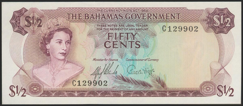 BAHAMAS. 50 Cents. 1965. (Pick: 17a). Uncirculated. Todas las imágenes disponibl...