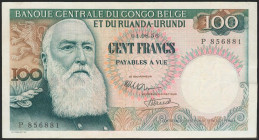 BELGIAN CONGO. 100 Francs. 1956. (Pick: 33a). Small cut on top left margin. Very Fine. Todas las imágenes disponibles en la página web de Ibercoin