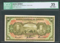 BOLIVIA. 500 Bolivianos. 1928. Serie A. (Pick: 126b). ICG35. Todas las imágenes disponibles en la página web de Ibercoin