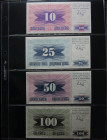 BOSNIA HERZEGOVINA. Fantastic set of 81 banknotes. Uncirculated. TO EXAM. Todas las imágenes disponibles en la página web de Ibercoin