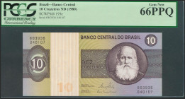 BRAZIL. 10 Cruzeiros. 1980. (Pick: 193e). PCGS66PPQ. Todas las imágenes disponibles en la página web de Ibercoin