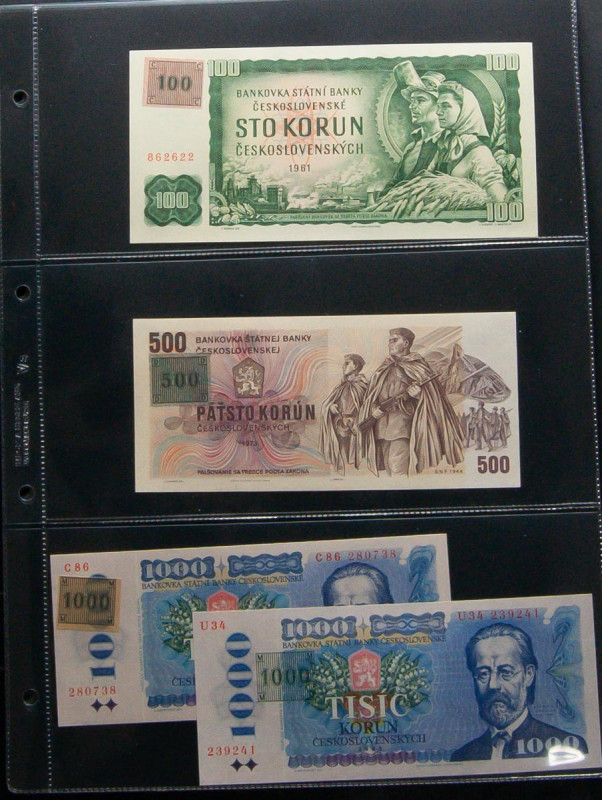 CZECH REPUBLIC. Great set of 21 banknotes. Uncirculated to About Uncirculated. T...