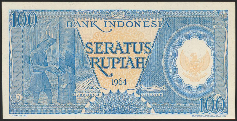 INDONESIA. 100 Rupiah. 1964. (Pick: 98). Uncirculated. Todas las imágenes dispon...