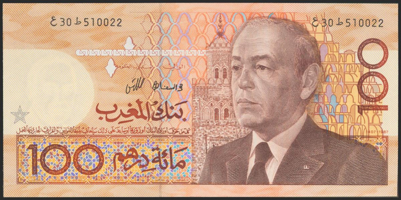 MOROCCO. 100 Dirhams. 1987 (SH1407). (Pick: 65a). Uncirculated. Todas las imágen...