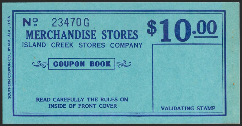 SPITZBERGEN. 10 Dollars. 1915. Island Creek Stores. Complete book with coupons. ...