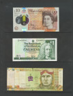 WORLD. Conjunto de 8 billetes extranjeros de diversos países y calidades. A EXAMINAR. Todas las imágenes disponibles en la página web de Ibercoin