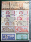 WORLD. Set of 120 banknotes from many worldwide countries, values and years, few repeated. TO EXAM. Todas las imágenes disponibles en la página web de...