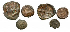 Ancient coins
RÖMISCHEN REPUBLIK / GRIECHISCHE MÜNZEN / BYZANZ / ANTIK / ANCIENT / ROME / GREECE

Greece, Lobia, set of 3 bronzes 4th - 3rd century...