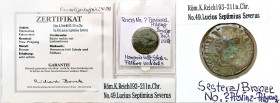 Ancient coins
RÖMISCHEN REPUBLIK / GRIECHISCHE MÜNZEN / BYZANZ / ANTIK / ANCIENT / ROME / GREECE

Roman Provinces, Septimius Severus (193 - 211) AE...