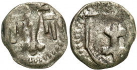 Medieval coins
POLSKA / POLAND / POLEN / SCHLESIEN / GERMANY

Jadwiga i Władysław Jagiełło (1386–1399). Denar koronny, Wschowa - RARITY R6 

Aw: ...