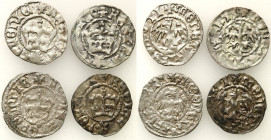 Medieval coins
POLSKA / POLAND / POLEN / SCHLESIEN / GERMANY

Jan I Olbracht (1492-1501). Półgrosz, set 4 coins 

Przyzwoicie zachowane. Kopicki ...