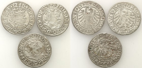 Sigismund I Old
POLSKA/ POLAND/ POLEN / POLOGNE / POLSKO

Zygmunt I Stary. Grosz 1532 x 2, 1534, Torun (Toru), set 3 coins 

Resztki połysku menn...