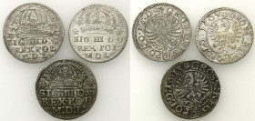 Sigismund III Vasa 
POLSKA/ POLAND/ POLEN/ LITHUANIA/ LITAUEN

Zygmunt III Waza. Grosz 1609, 1611, 1613 Krakow (Cracow), set 3 coins 

Przyzwoici...
