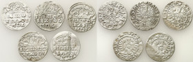 Sigismund III Vasa 
POLSKA/ POLAND/ POLEN/ LITHUANIA/ LITAUEN

Zygmunt III Waza. Grosz 1624, Krakow (Cracow), set 5 coins 

Czytelne egzemplarze....