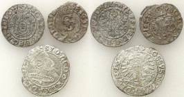 Sigismund III Vasa 
POLSKA/ POLAND/ POLEN/ LITHUANIA/ LITAUEN

Zygmunt III Waza. Grosz 1607, szeląg 1623, 1625, Krakow (Cracow), set 3 coins 

W ...