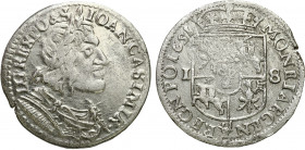 John II Casimir 
POLSKA/ POLAND/ POLEN/ LITHUANIA/ LITAUEN

Jan II Kazimierz. Ort (18 groszy) 1651, Wschowa 

Odmiana bez liter MW pod herbem Wie...
