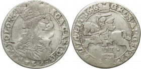 John II Casimir 
POLSKA/ POLAND/ POLEN/ LITHUANIA/ LITAUEN

Jan Kazimierz. Szostak (6 groszy) 1666, Vilnius - RARE 

Wariant z kropkami po bokach...