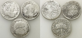 John III Sobieski 
POLSKA/ POLAND/ POLEN/ LITHUANIA/ LITAUEN

Jan III Sobieski. Szostak (6 groszy) 1681 x 2, 1684 TLB, Bydgoszcz, set 3 coins 

-...