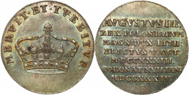 Augustus III the Sas 
POLSKA / POLAND / POLEN / SACHSEN / SAXONY / FRIEDRICH AUGUST II / DRESDEN / LEIPZIG

August III Sas. Żeton koronacyjny 1734 ...