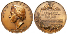 Medals and plaques
POLSKA/ POLAND/ POLEN / POLOGNE / POLSKO

Russia, USSR. Medal 1955 - Adam Mickiewicz on the centenary of death 1855-1955 

Med...