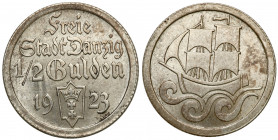 Danzig 
POLSKA / POLAND / POLEN / DANZIG / WOLNE MIASTO GDANSK

Wolne Miasto Gdansk (Danzig)/Danzig. 1/2 Gulden (Guilder) 1923 

Bardzo ładnie za...