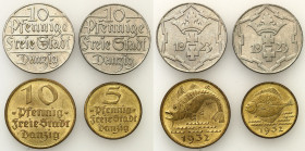 Danzig 
POLSKA / POLAND / POLEN / DANZIG / WOLNE MIASTO GDANSK

Wolne Miasto Gdansk (Danzig)/Danzig. 5-10 fenigów 1923-1932, set 4 coins 

Roczni...