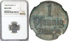 Danzig 
POLSKA / POLAND / POLEN / DANZIG / WOLNE MIASTO GDANSK

Wolne Miasto Gdansk (Danzig)/Danzig. 1 fenig 1930 NGC MS63 BN 

Urokliwa moneta z...