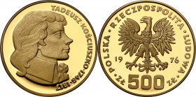 Polish Gold Coins since 1949
POLSKA / POLAND / POLEN / GOLD / ZLOTO

PRL. 500 zlotych Tadeusz Kościuszko 1976 

Pierwsza, rzadka. kolekcjonerska,...