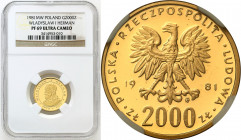 Polish Gold Coins since 1949
POLSKA / POLAND / POLEN / GOLD / ZLOTO

PRL. 2.000 zlotych 1981 Władysław Herman NGC PF69 ULTRA CAMEO (2 MAX) 

Menn...
