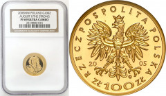 Polish Gold Coins since 1949
POLSKA / POLAND / POLEN / GOLD / ZLOTO

III RP. 100 zlotych 2005 August II Mocny NGC PF69 ULTRA CAMEO (2 MAX) 

Menn...