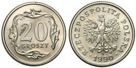 PROBE coins Poland after 1945
POLSKA / POLAND / POLEN / PATTERNPRL. PROBE / SPECIMEN

PRL. PROBA / PATTERN Nickel 20 groszy 1990 

Piękny, wysele...