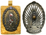 Decorations, Orders, Badges
POLSKA / POLAND / POLEN / POLSKO / RUSSIA / LVIV

II Republic of Poland. Badge of Border Protection Corps, silver - RAR...