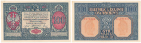 Polish Banknotes 1916-1948
POLSKA/ POLAND/ POLEN / PAPER MONEY / BANKNOT

100 marek polskich 1916 series A, Generał - RARE 

Złamanie w pionie i ...