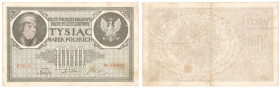 Polish Banknotes 1916-1948
POLSKA/ POLAND/ POLEN / PAPER MONEY / BANKNOT

1.000 marek polskich 1919 III series C - RZADKOŚĆ R4 

Rzadki banknot w...